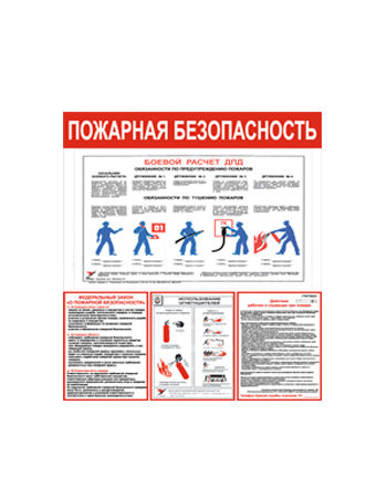 Стенд Пожарная безопасность "Стандарт"